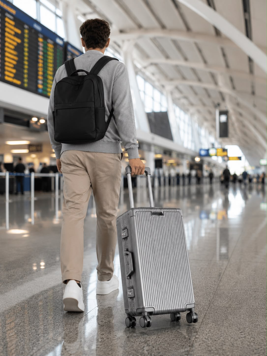 Valise Cabine Gris Polycarboneta| Cabino