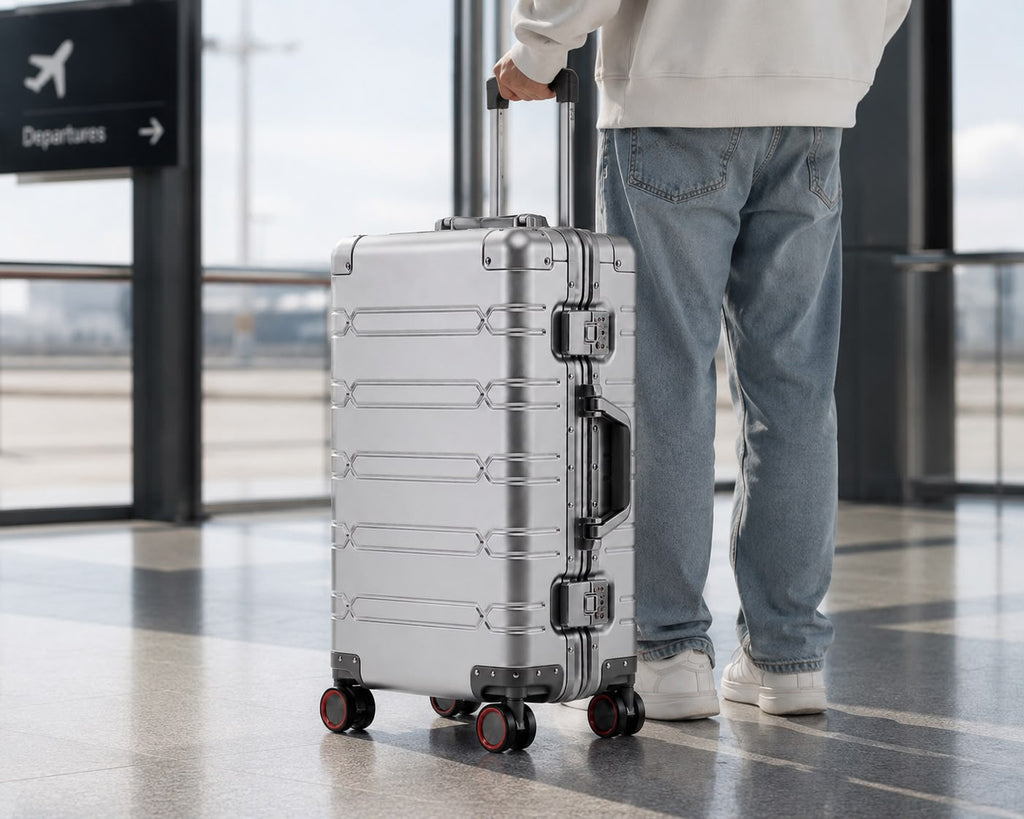 Valise Cabine Argent Aluminium | Cabino