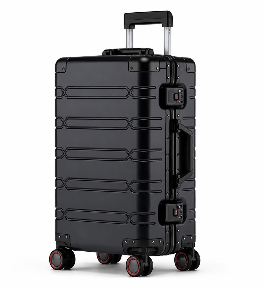 Valise Cabine Noir Aluminium | Cabino