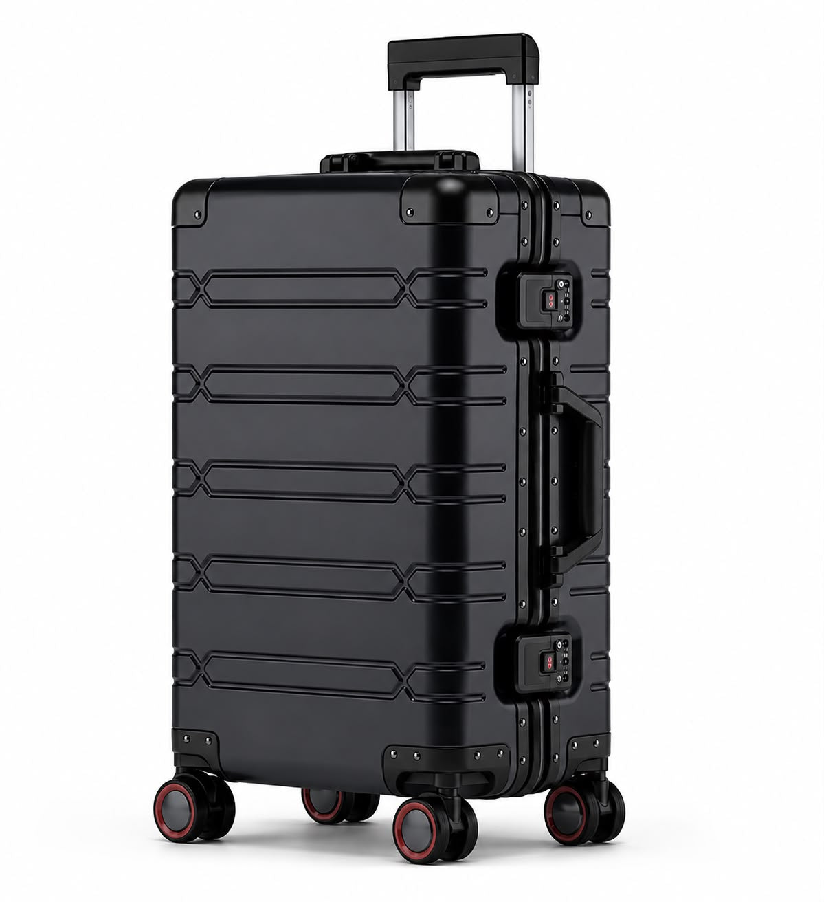 Valise Cabine Noir Aluminium | Cabino