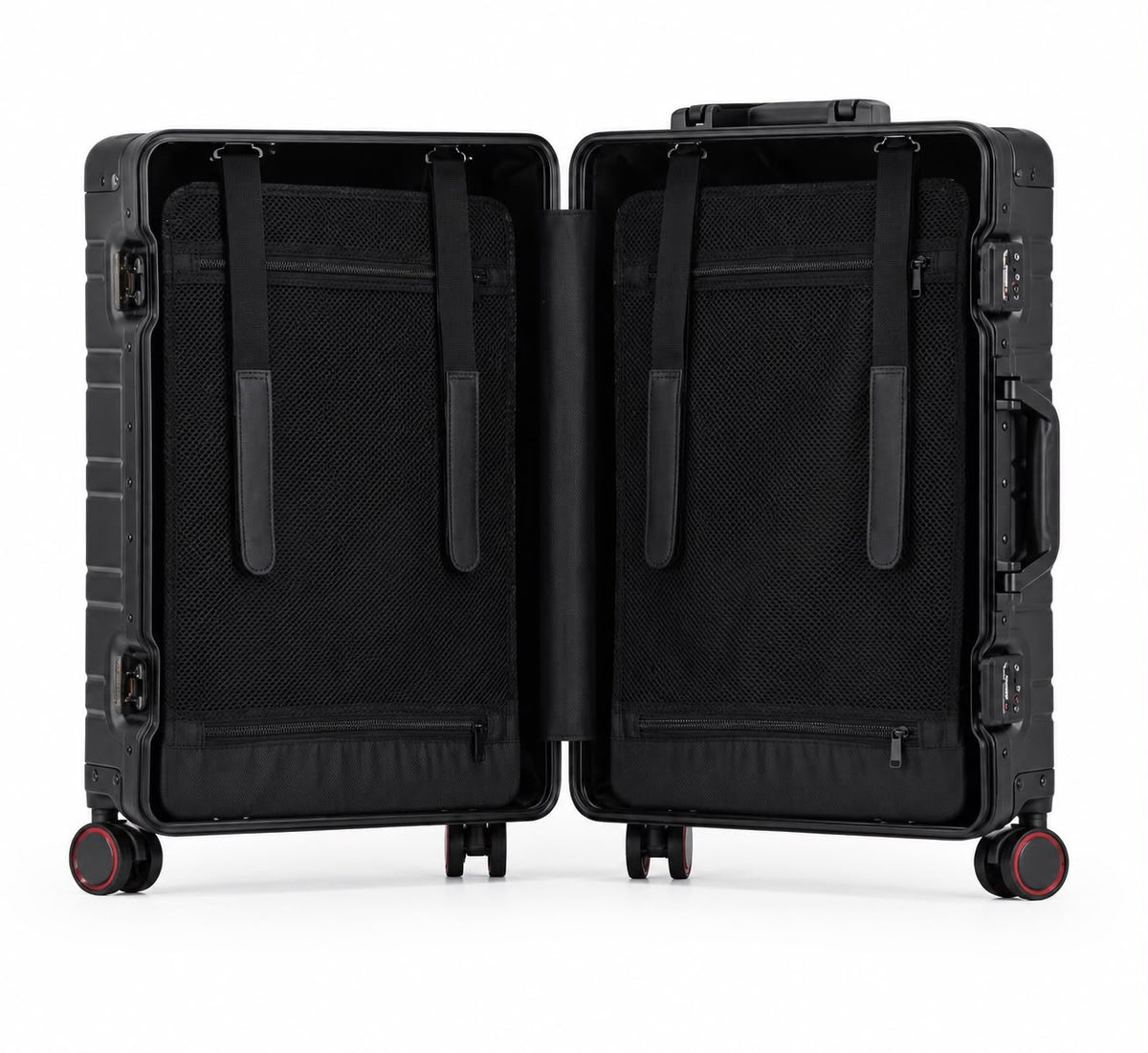 Valise Cabine Noir Aluminium | Cabino