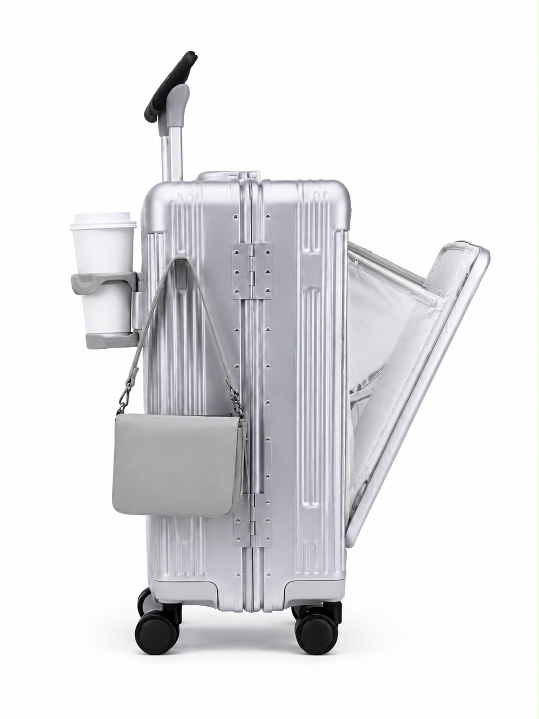 Valise Cabine Gris Polycarboneta| Cabino