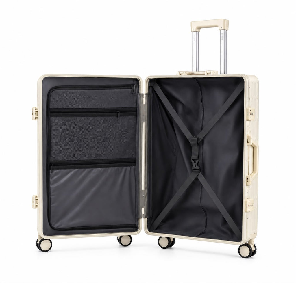 Valise Cabine Beige Polycarboneta | Cabino